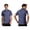 Blue, variant on Mens Short Sleeve Chef Coat Solid Color Kitchen Cook Uniform Jacket Canteen Bakery Shirts Whie M