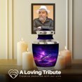thumbnail image 4 of Yatskia Purple Snake with Thunderstorm Decorative Large Memorial Urn for Ash Adult Mom and Dad, Small Funeral Urns for Human Ashes Keepsake, (Tasty 10 Inch and 3 Inch), 4 of 8