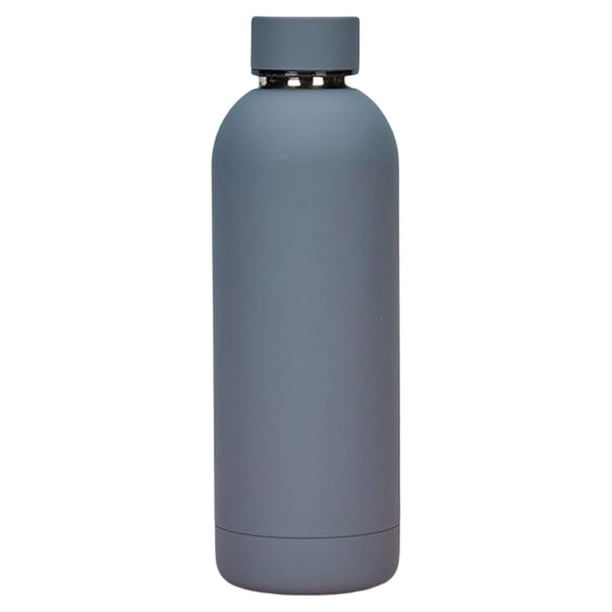 Bearachild Taza térmica de acero de doble capa, 500ML, gran capacidad, para café, té, termo, deportes, botella de agua caliente, herramientas Suministros térmicos Gris 500 ml (73*224 mm)