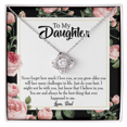 thumbnail image 1 of To My Daughter Best Thing From Dad Infinity Knot Necklace Message Card, 1 of 7