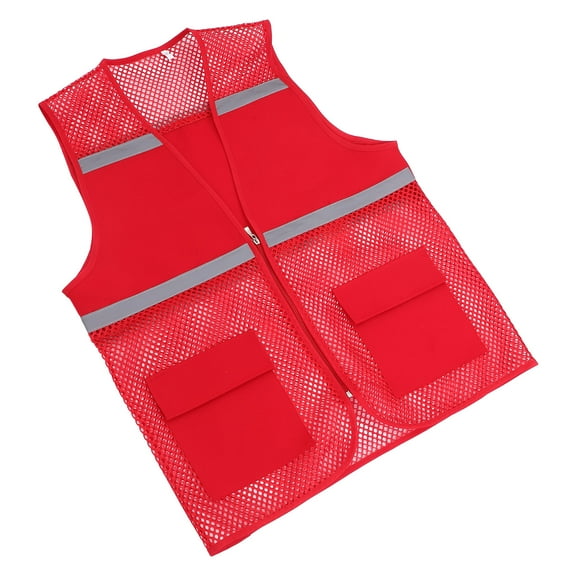 Masteelf Reflective Safety Vests Red High Visibility Mesh Vest for Cycling Jogging Walking Night Running Accessories XXXL