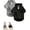 Black and Grey, variant on Basic Dog Hoodie, Dog Warm Jacket, Cat Apparel, Dog Shirt, Dog Clothes for Puppy Kitten Small Medium Dogs Cats