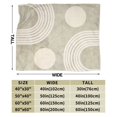 thumbnail image 5 of Bohemian Style Beige Print Throw Blanket, Fluffy Soft Cozy Blanket Flannel Plush Microfiber Couch Throw 40"x30", 5 of 7