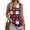 Red, variant on 4Th Of July Outfits for Women 250th Anniversary USA T-Shirt Womens Sleeveless Shirts Printed Golf Polo Shirts