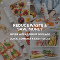 thumbnail image 6 of Chef Preserve Compact Vacuum Sealer for Food (Vacuum Sealer Machine + 10 Reusable Vacuum Bags) Powerful Handheld Vacuum Sealer Machine, Seal Meal Saver, Portable Food Sealer, 6 of 7