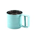 thumbnail image 3 of Kearding Coctelera para hornear de alta calidad, 1 unidad, taza tamizadora para el hogar, panadería, polvo para hornear inoxidable, diseño de malla, Herramientas y accesorios para hornear Verde Kearding HA001575-03, 3 of 6