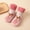Pink, variant on 1 Pair Infant Baby Boy Girls Toddlers Animal Moccasins Non-Skid Indoor Slipper Winter Warm Shoes Socks