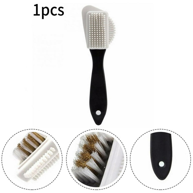 3-side Cleaning Brush for Suede Leather Nubuck Shoes Boot Cleaner