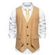 thumbnail image 1 of pstuiky Camisetas sin mangas para hombre, Blusa sin mangas con botones y bolsillos estilo retro para hombre Chaleco para hombre l, 1 of 9