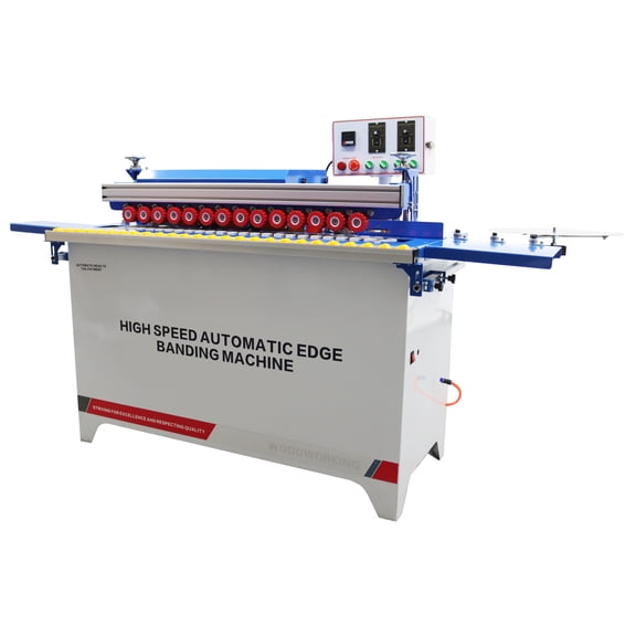 Straight Line Automatic Edge Banding Machine Double-side Gluing Edge Bander 110V 0-6m/min