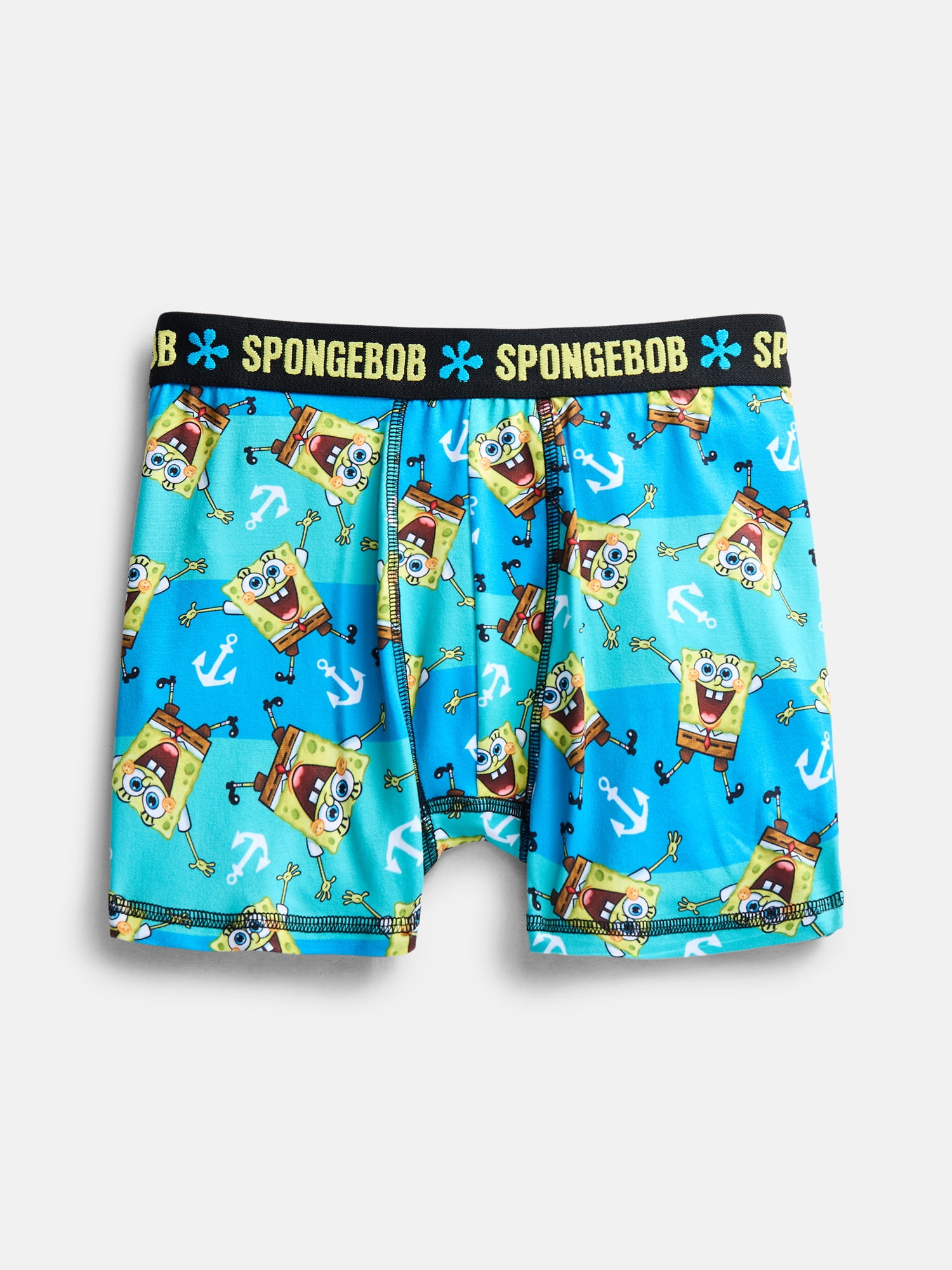 SpongeBob SquarePants Boy's Boxer Briefs, 4-Pack