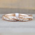 thumbnail image 2 of Ramos Pattern Twisted Rope Hemp Flowers Ring Gold Silver Color Micro Cubic Zirconia Tail Ring Fashion Women's Jewelry, 2 of 2
