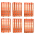 thumbnail image 1 of Juego de 6 alfombrillas de descanso con forma de jaula para conejos, color naranja, 38 x 25 cm, 1 of 5