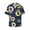Sloth With Donuts, variant on Space Galaxy Print Men's Wrinkle Free Untucked Cuban Shirt Business Casual Button Down Shirts Short Sleeve Shirt