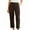 Brown, variant on Women's Pants Business Casual Workwear Wide Leg Pants High Waisted Lightweight Cropped Trousers For Women Pantalones