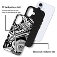 thumbnail image 4 of FKBRCL4U Compatible with iPhone 16 Plus Matte Case, Black White Abstract Shapes Bold Lines Pattern for Girl Full Body Design Soft Silicone Drop Shock Scratch Protection for iPhone 16 Plus, 4 of 7