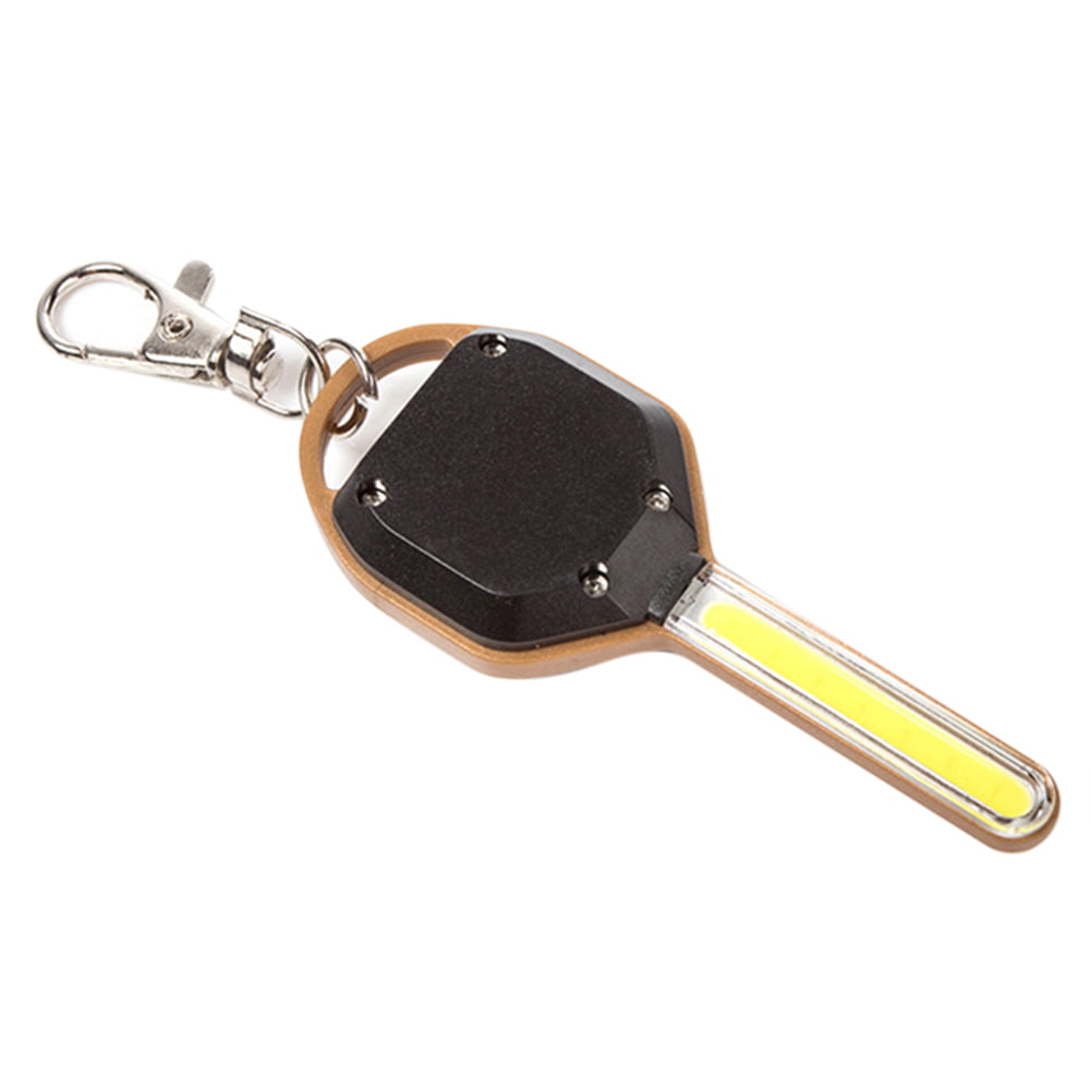 Creative Super Mini COB Light LED FlashLight Key Ring Torch 3-Mode Keychain Lamp 