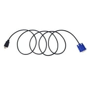 1080P HDTV Male to VGA Male D SUB 15 Pin M/M Adapter Converter Cable Convert Signal from Laptop PC TV Box to VGA Monitors Projectors TV(1M/1 5M/1 8M/3M/5M/10M)