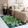 thumbnail image 3 of Succulents Rugs for Living Room Bedroom - Green Rug 3x5 - Plant Carpet for Home Decor - Washable Non Slip Patterned Indoor Small Area Rug - Soft & Low Pile (ZL&827), 3 of 7