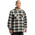 thumbnail image 3 of Wrangler Workwear Men's Button-up Bonded Flannel Texture Long Sleeve Overshirt, Size S-3XL, 3 of 12