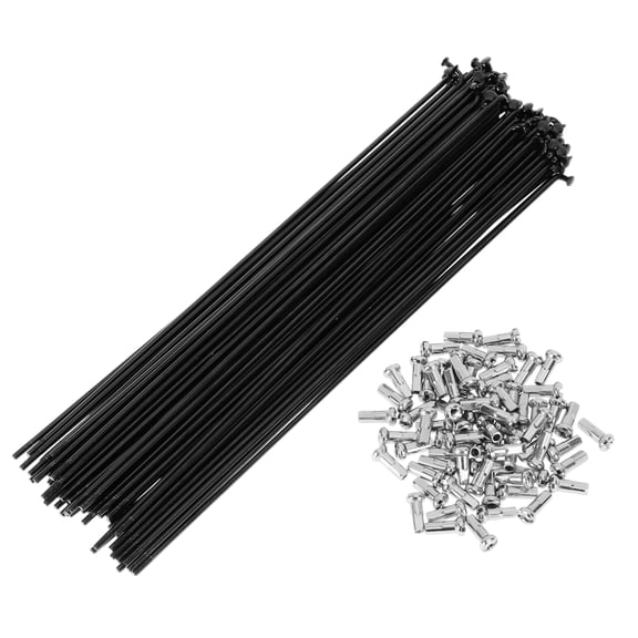 72 Set 13G Bicycle Spokes 219mm Bike Wheel Spokes Carbon Steel Black
