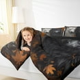 thumbnail image 4 of Feelyou 3D Wolf Queen Comforter Set for Teens, Autumn Maple Leaf Botanical Bedding Sets, Woodland Wildlife Reversible Bedding Comforter Set, Breathable Home Decor, 3-Piece, 4 of 8
