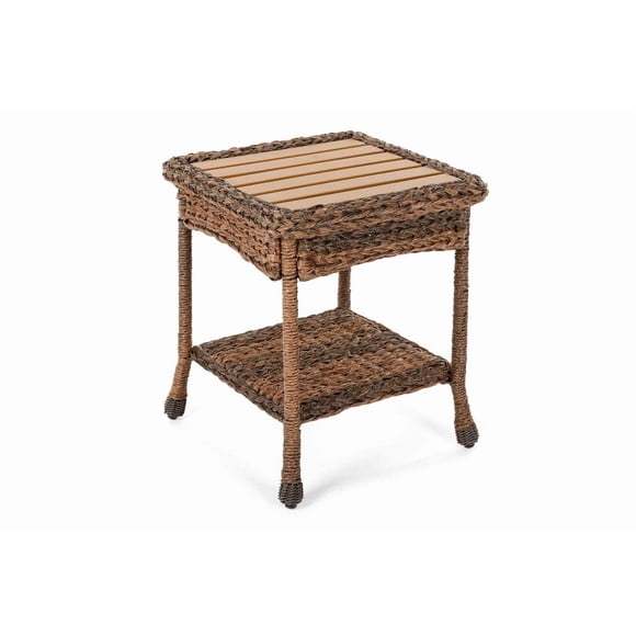 Mesa Auxiliar WUnlimited Exterior de Falso Pasto Marino Marrón