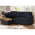 thumbnail image 2 of Reversible Sleeper Sectional Sofa with Storage Chaise and Pull Out Sleeper Bed, 2 of 6
