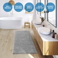 thumbnail image 6 of Nestl Bathroom Rugs, Machine Washable Bath Mats For bathroom Floor Rugs, Nonslip Backing Rubber Bath Rug, Silver, 6 of 6