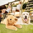 thumbnail image 5 of SUWJELANY Labrador Dog Stuffed Animal, 21.7"Yellow Adorable Labradoodle Dog Plush, Huggable Dog Pillow Gift for Kids Girlfriend, 5 of 6
