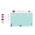 thumbnail image 2 of Dujiujun Transparent Acrylic Weekly Planner Magnetic Stickers Re-writable Smooth Writing Message Board for Organization, 2 of 8