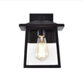 thumbnail image 3 of CHLOE Orly Transitional 1 Light Textured Black Outdoor Wall Sconce 11" Height, 3 of 5