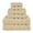 Khaki, variant on Uanit 6-Piece Cotton Bath Towel Set for Ultimate Comfort and Absorbency, Complete Bathroom Towel Collection for Daily Use and Spa-Like Experience with Coordinated Colors