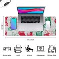thumbnail image 5 of Long Mouse Pads for Desk,Christmas Stocking Pattern Desk Mats on Top Of Desks, Desk Mouse Pad Extra Large with 3mm Non-Slip Base and Stitched Edge for Gaming,Office,Work,Home 31.5x11.8in, 5 of 5