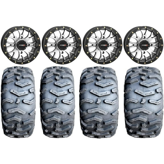 System 3 ST-3 Machined 14" Wheels 26" MotoForce Tires Polaris RZR XP 1000 / PRO XP / Ranger XP 900/1000