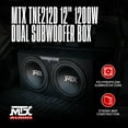 thumbnail image 4 of Open Box MTX 12-Inch 1200-Watt Car Audio Dual Loaded Subwoofer Box Enclosure, 4 of 9