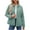 Mint Green, variant on HOWPAY Barn Jackets for Women Quilted Button down Oversized Lapel Collar Long Sleeve Coats with Pockets Vintage Solid Color Casual Outerwear Fall Winter Clothes Army Green XXL