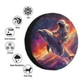 thumbnail image 4 of Naloa Astronaut Dolphin PVC Leather Spare Tire Wheel Cover for Car Truck SUV Camper Trailer Universal Fit many size14 inch, 4 of 6
