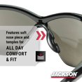 thumbnail image 2 of Gafas de seguridad Jackson Safety SG con lentes antiarañazos, paquete de 3, 2 of 5
