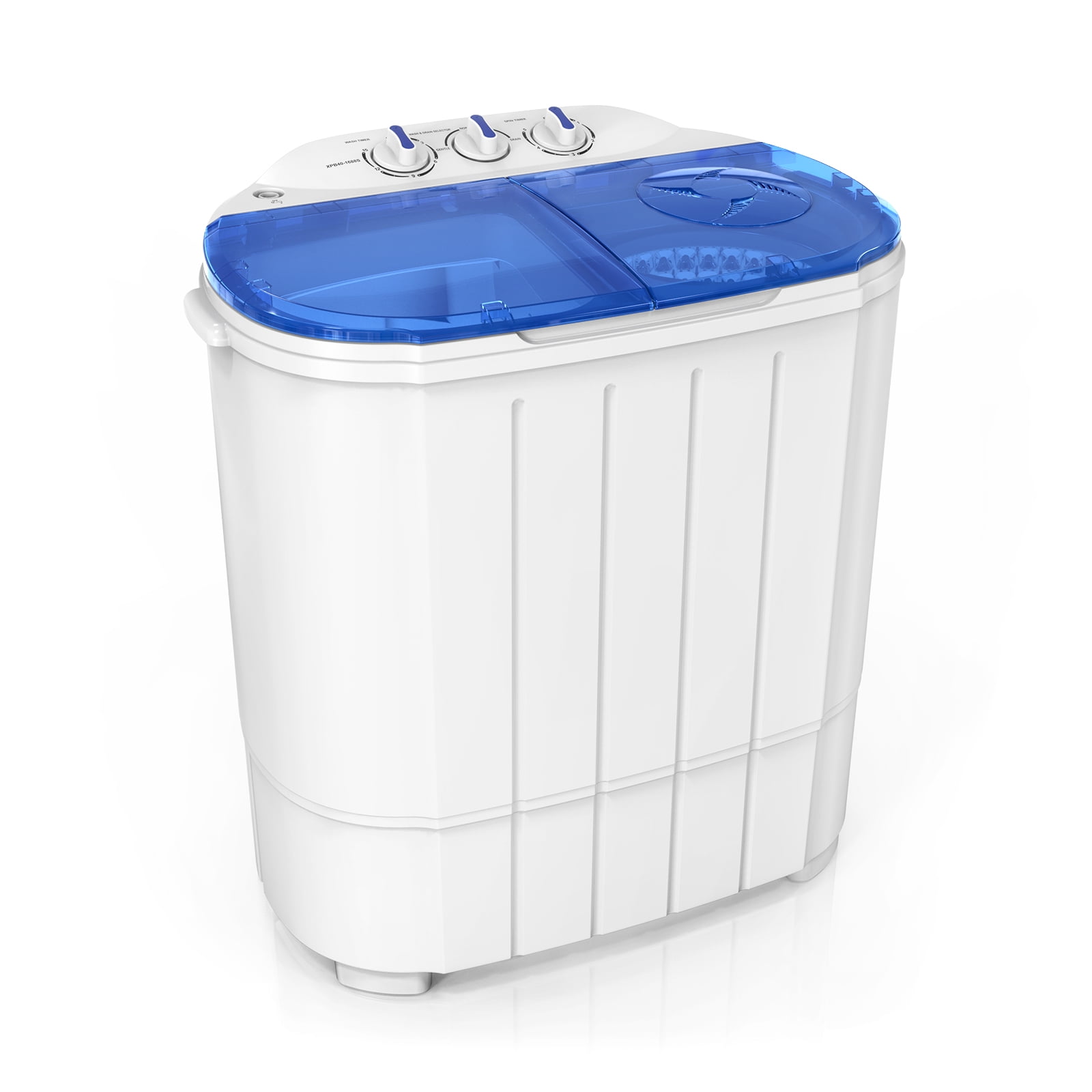 Matladin 11lbs Portable Washing Machine, Washer(7lbs) and Spinner(4lbs), Electric Mini Twin Tub Washer with Spin Dryer for Home Dorms Apartments