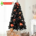 thumbnail image 4 of Tcbosik Unlit Artificial Christmas Tree, 7ft Xmas Tree with 1500 Branch Tips, Easy Assembly, Black, 4 of 9