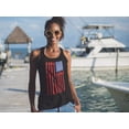 thumbnail image 5 of 4th Of July Stars and Strings Guitar American Flag Women's Juniors Tank Top, 5 of 5