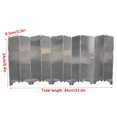 thumbnail image 4 of 10 piezas de estufa de camping plegable de aleación de aluminio, parabrisas para exteriores 24*83 con bolsa Oxford, 4 of 8