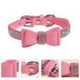 thumbnail image 3 of Weiweiguan 1 Set Rhinestone Dog Collar Adjustable Bowknot Dog Collar Dog Training Collar, 3 of 6