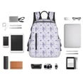 thumbnail image 4 of Balery Stripes and Sprigs of Lavender Mochila ligera para hombre y mujer: duradera e impermeable, ideal para la escuela, el trabajo, viajes y uso diario., 4 of 7
