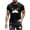 Black, variant on Dolkfu Shirts for Men Short Sleeve Black Graphic Relaxed Fit Lightweight Gym T-Shirt Trendy Mens Tops L