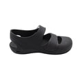 thumbnail image 4 of BRGZLK Kids Boys Girls Beach Sandals Solid Color Closed Toe Anti Slip Outdoor Waterproof Fisherman Slides Stylish Cut-Out Soft Sole Sandal Black 5.5-6 Years, 4 of 8