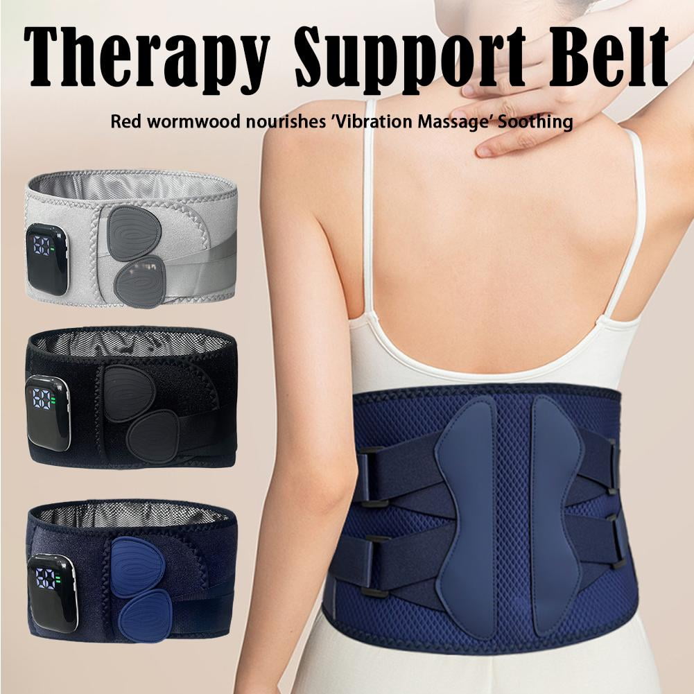 5-in-1 Red Light Therapy Belt for Body,Lumbar Support Belt with Red Light Therapy, Heating Massage, Adjustable Posture Corrector for Lower Back Pain Relief