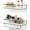 Modern White, variant on Floating Shelves - Set of 2, Wall Mounted Hanging Shelves with White Towel Rack, Decorative Storage Shelves for Bathroom, Kitchen, Living Room & Bedroom (Rustic White)