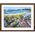 thumbnail image 2 of Art.com Nautical Whimsy I Art Print by Karen Fields, Brown Frame Wall Art, 21" x 17", 2 of 5